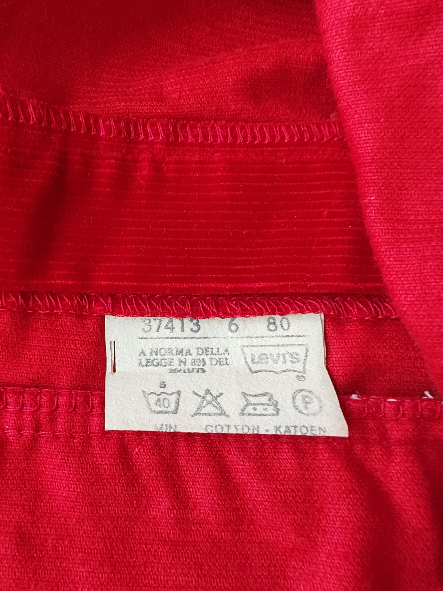 Salopette Levi's corduroy deadstock 1980 - w32 l36