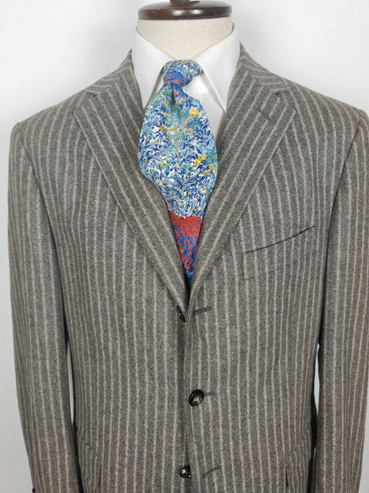 Giacca Pal Zileri in flanella grigio chiaro gessato - tg. 50