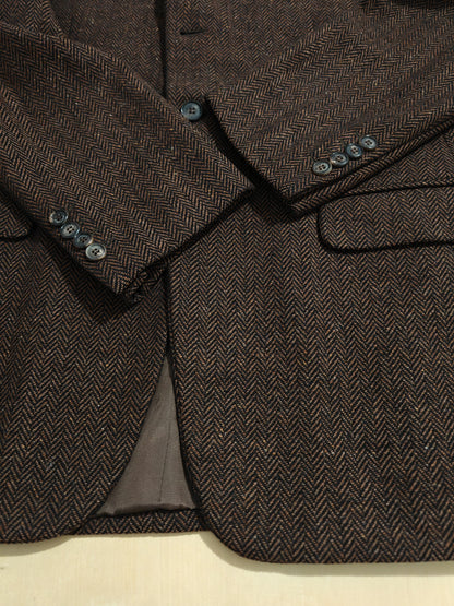 Giacca anni '90 Moessmer in tweed morbido spinato - tg. 52