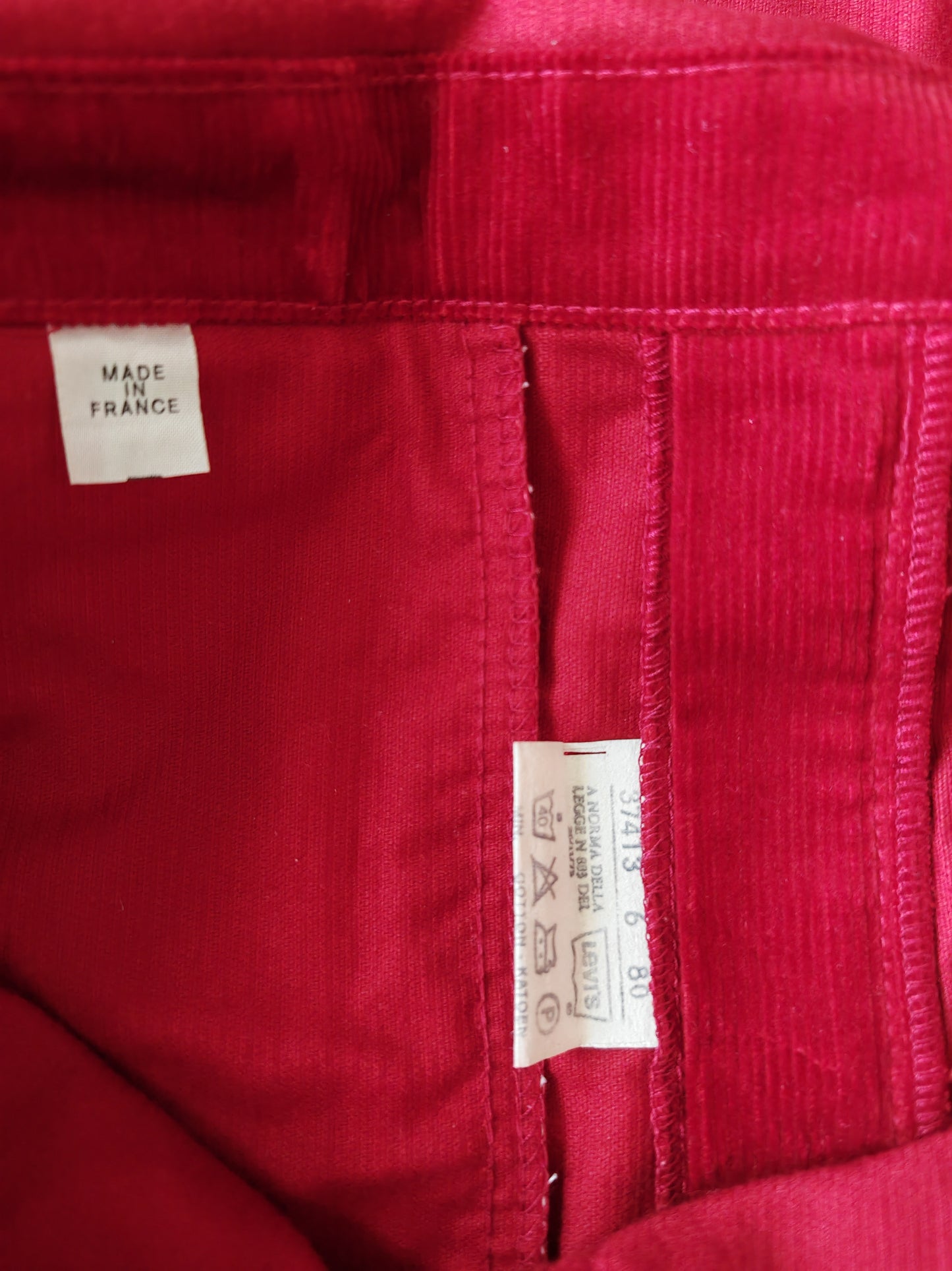 Salopette Levi's corduroy deadstock 1980 - w32 l36