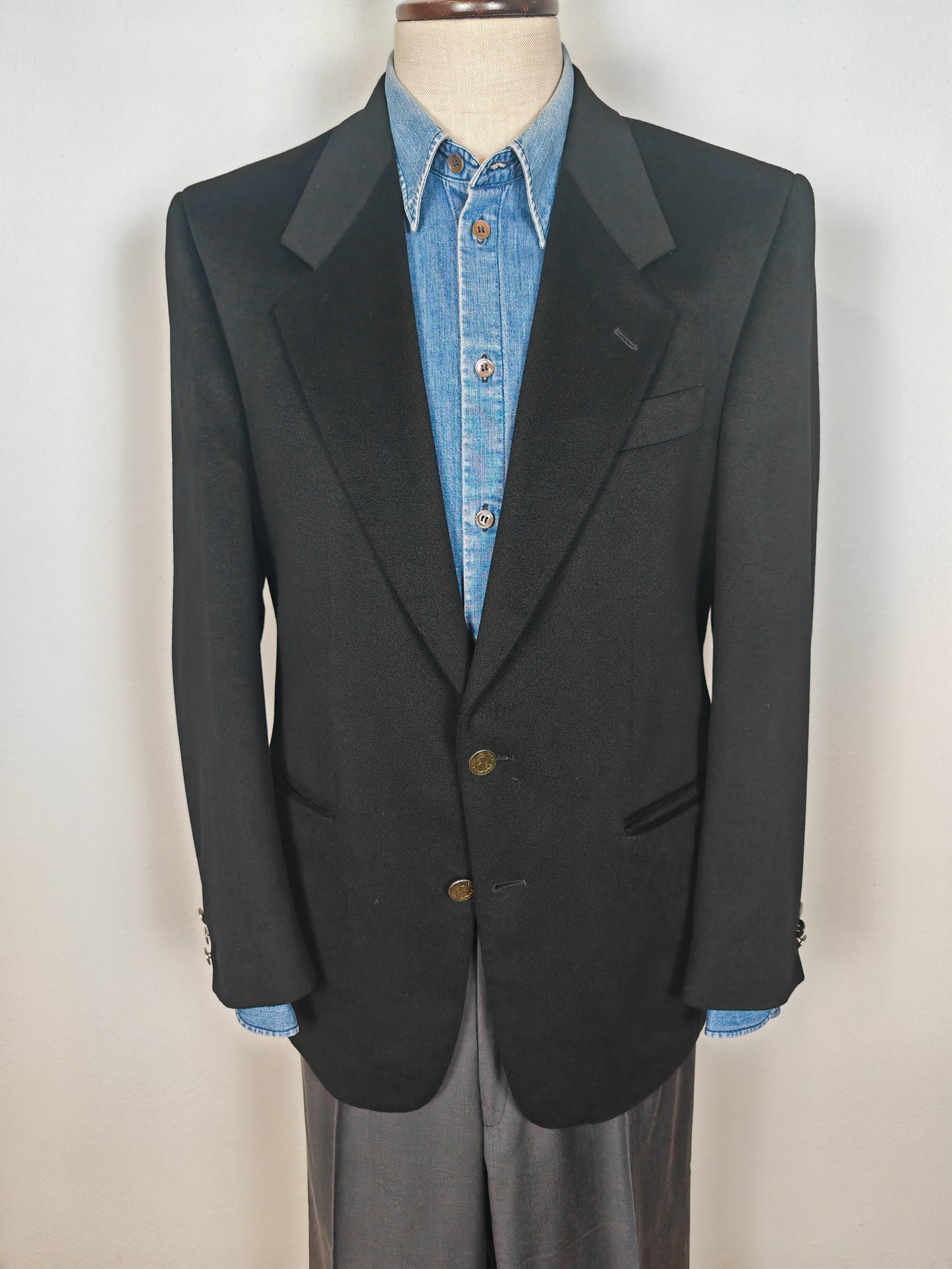 Blazer in panno lana e cashmere tessuto Loro Piana - tg. 48