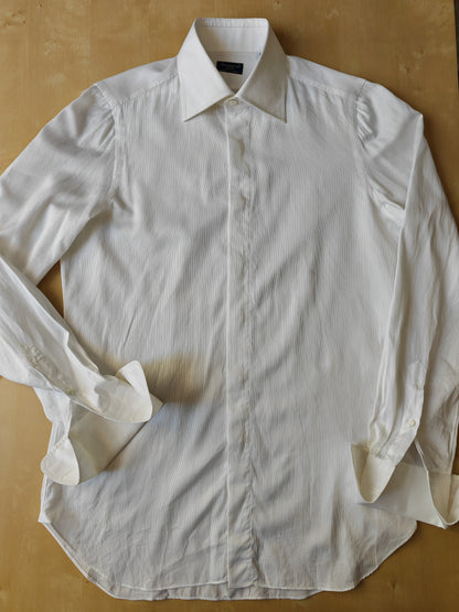 Camicia Finamore Napoli con polsino francese - tg. S collo 38