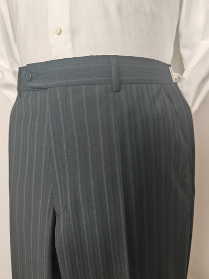 Completo anni '90 blu notte gessato - tg. 50