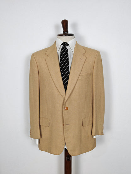 Giacca spigata in puro cammello - tg. 50