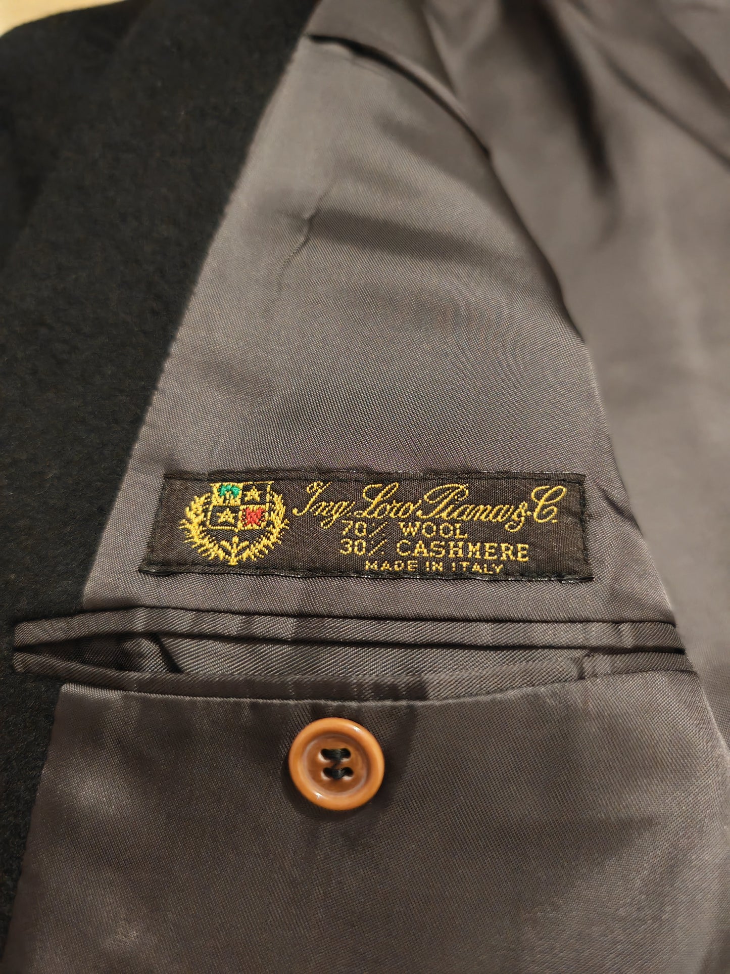 Blazer in panno lana e cashmere tessuto Loro Piana - tg. 48