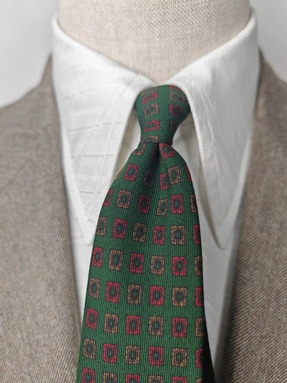 Cravatta inglese pala stretta stampata a mano
