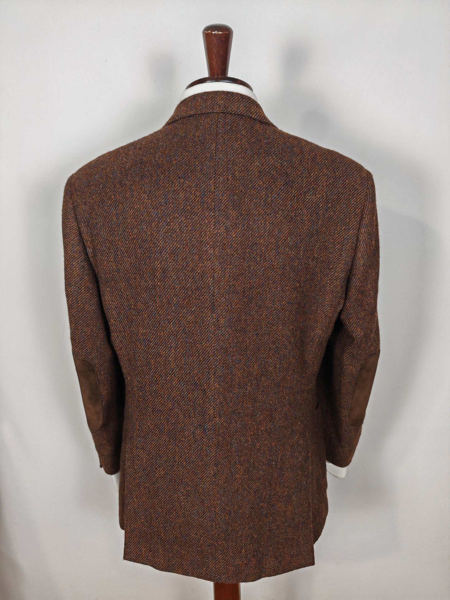 Giacca Pal Zileri in tweed irlandese marrone bottonato - tg. 50