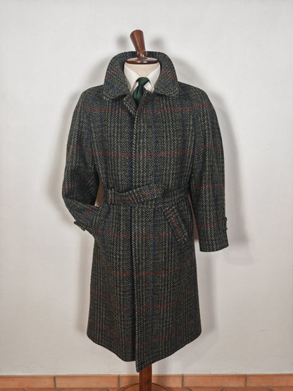 Cappotto raglan anni '80 in tweed scozzese Kynoch - tg. 48-52