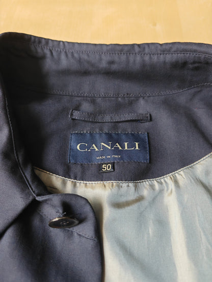 Soprabito Canali in misto seta blu - tg. 50