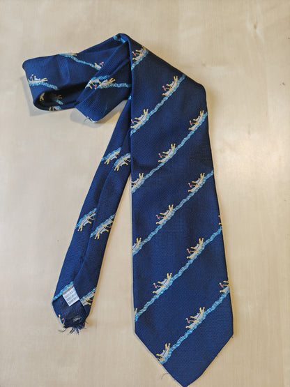 Cravatta Moschino blu con gondole