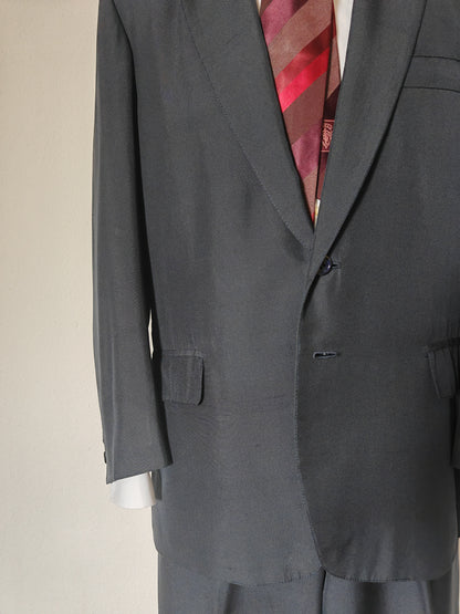 Bespoke blue summer suit (wool and silk) - size 46/48