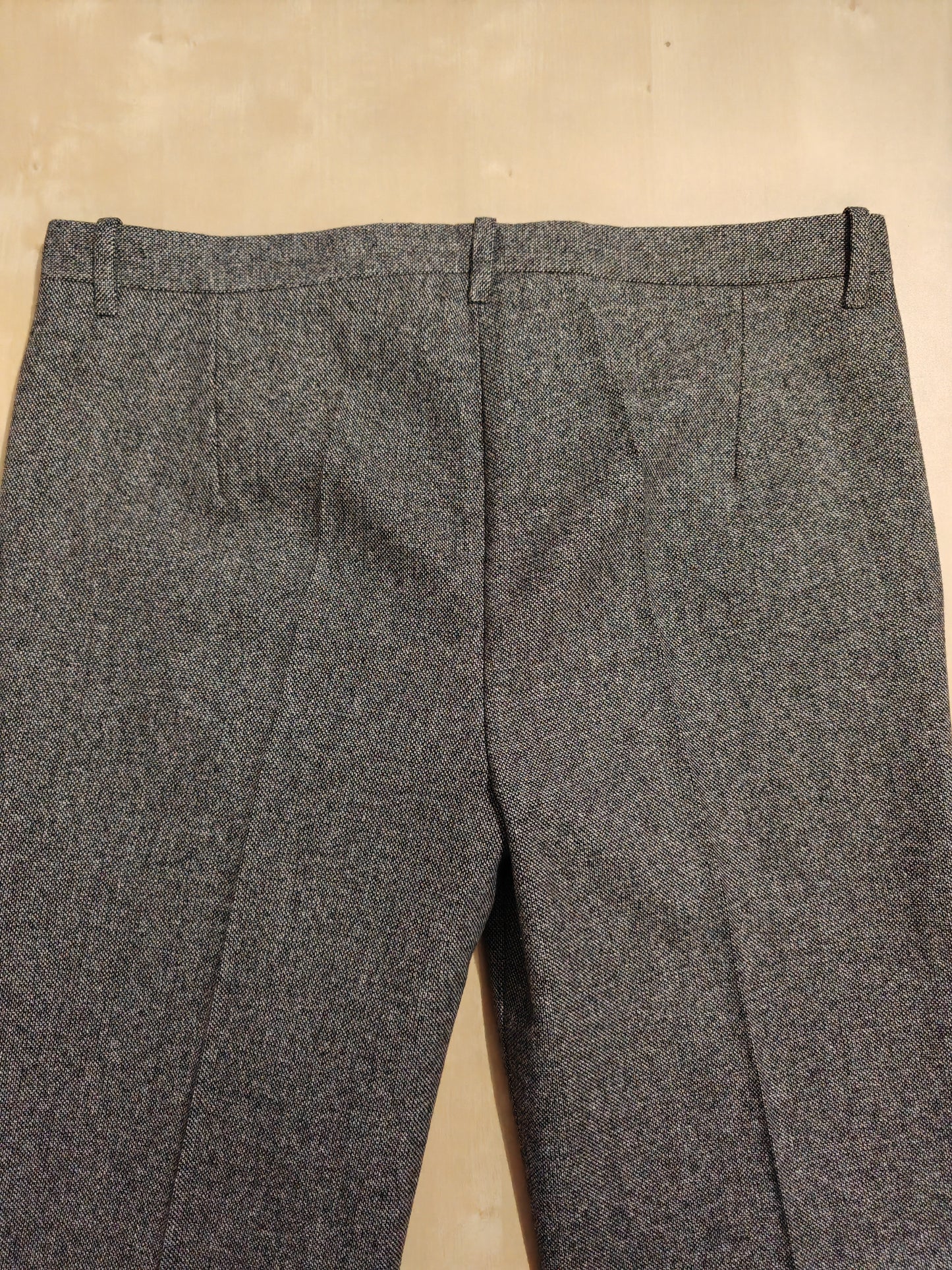 Pantalone sartoriale anni '70 in grisaglia pesante - tg. 52