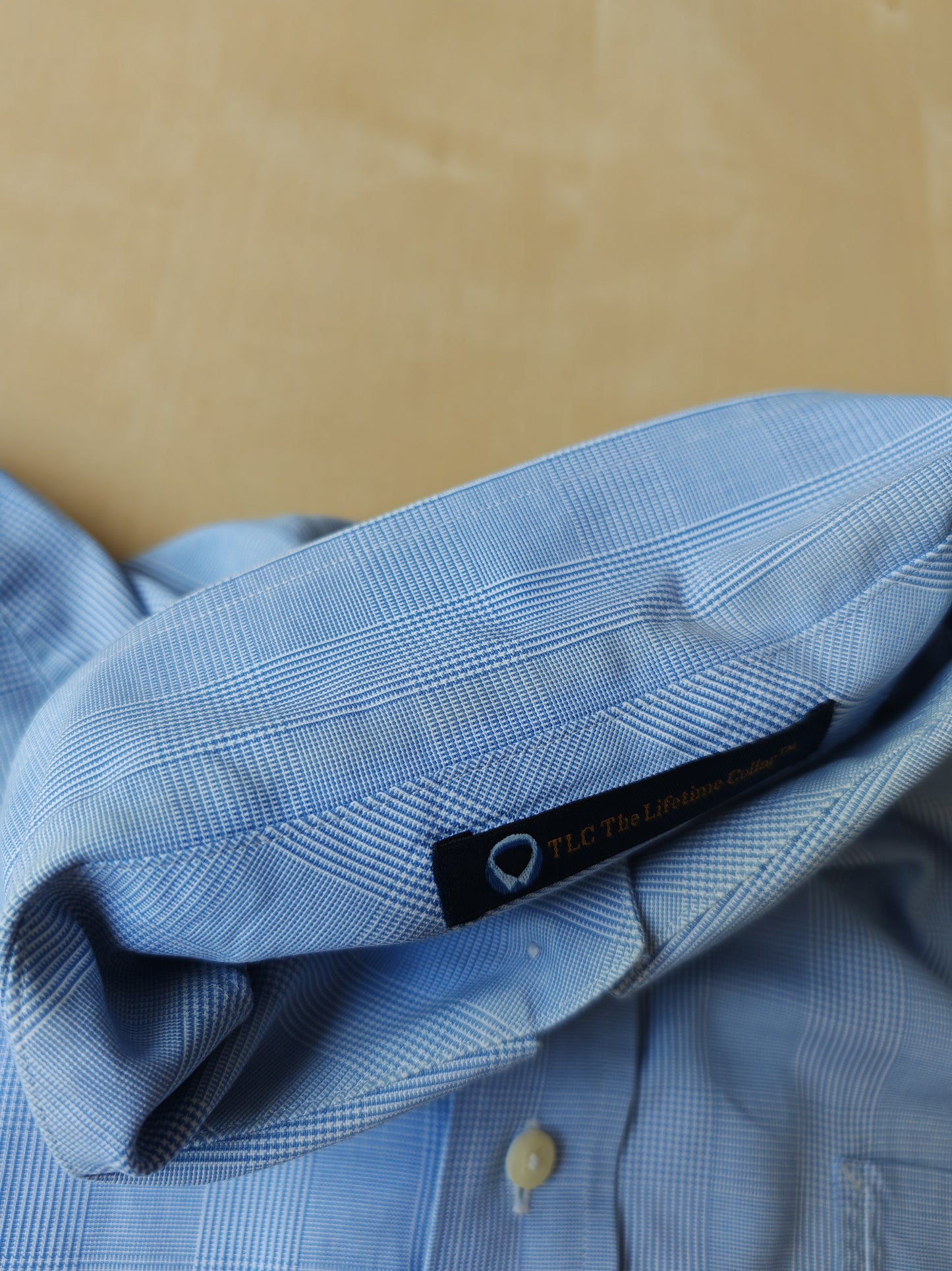 Camicia Tommy Hilfiger azzurra Glen check - L/XL (collo 41)