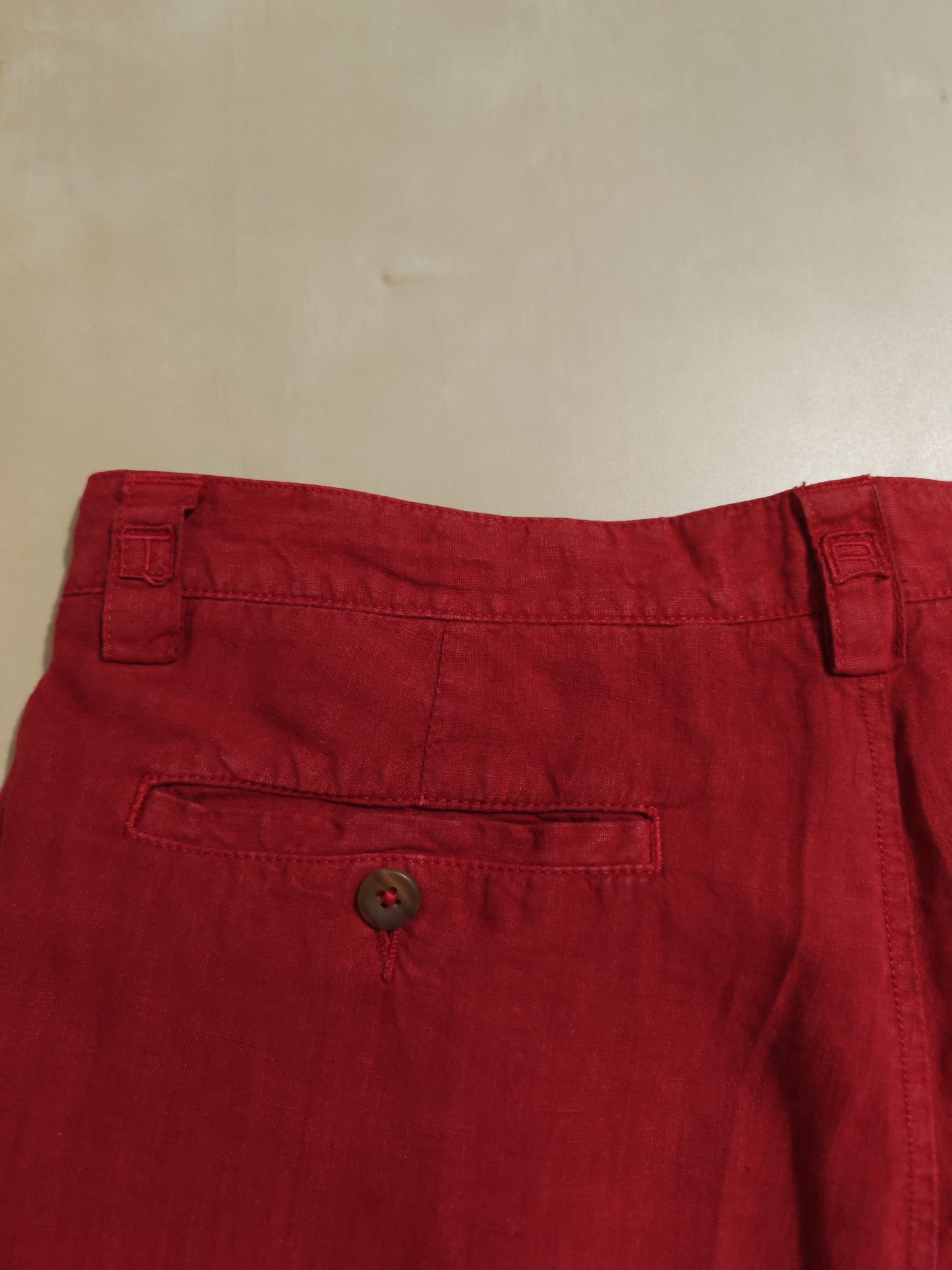 Pantalone Etro rosso 100% lino - tg. 50