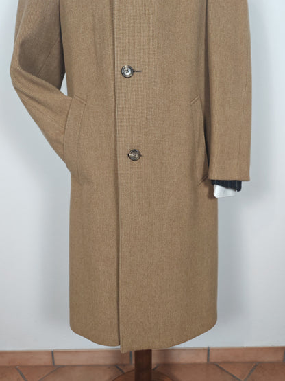 Cappotto raglan anni '70 in misto lana e cammello - tg. 46