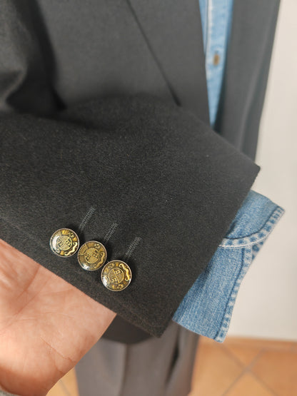 Blazer in panno lana e cashmere tessuto Loro Piana - tg. 48