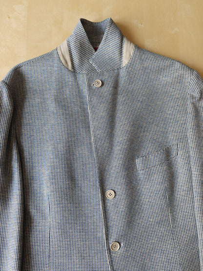 Giacca Loro Piana in jersey cotone e lino pied-de-poule - tg. 50