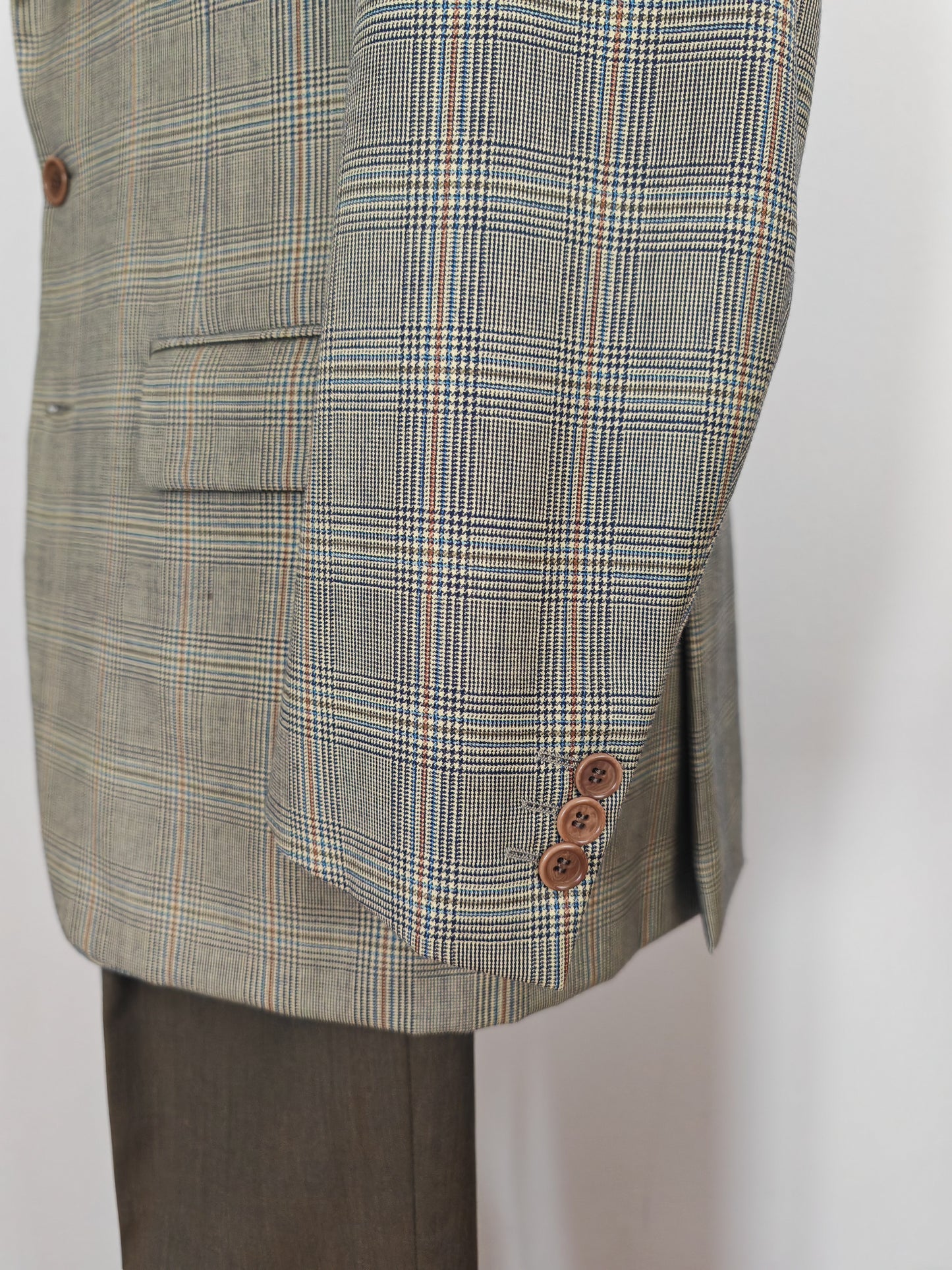 Giacca Cantarelli principe di Galles color salvia mezza fodera - tg. 48