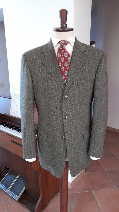 Giacca Zanolini tweed verde 52