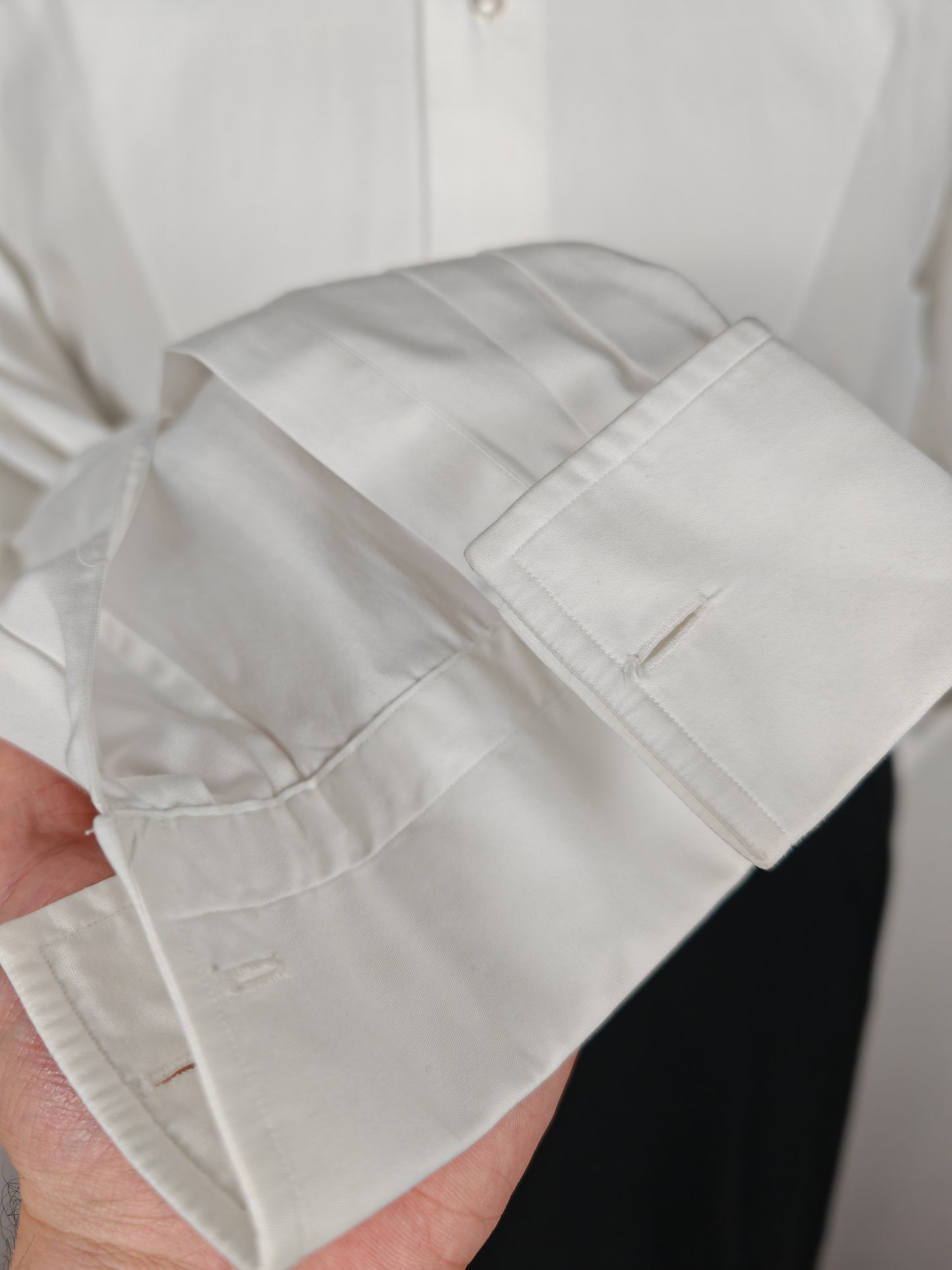 Camicia da smoking anni '70 con collo italiano - tg. M collo 40