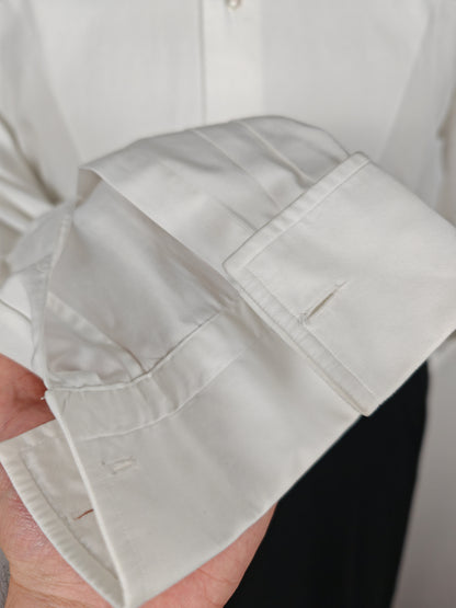 Camicia da smoking anni '70 con collo italiano - tg. M collo 40