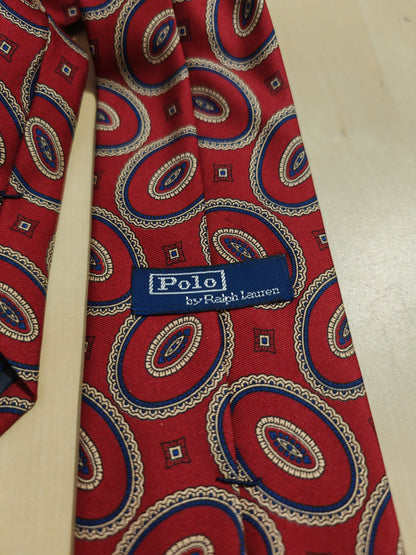 Cravatta Polo Ralph Lauren ovali ornati