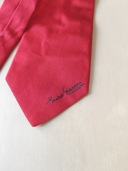 Cravatta Ferrari cavallino rampante e firma