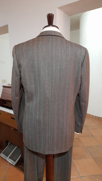 Completo vintage gessato tessuto Cerruti taglia 54