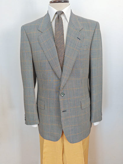 Giacca Pierre Cardin anni '80 chek in tela frescolana - tg. 50/52