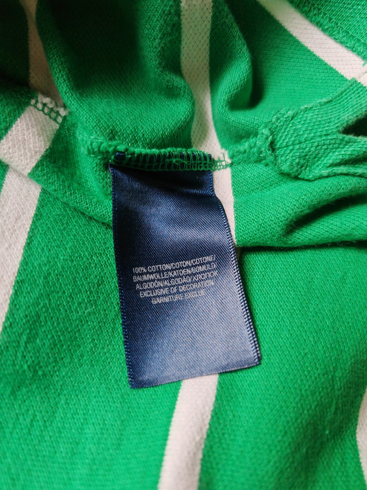 Polo Ralph Lauren verde righe bianche - S/M