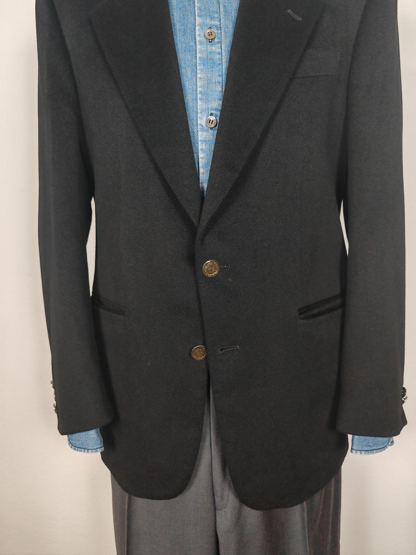 Blazer in panno lana e cashmere tessuto Loro Piana - tg. 48