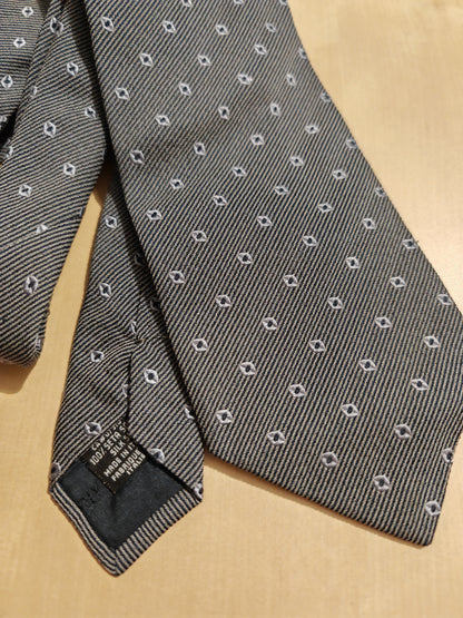 Armani ribbed silk tie