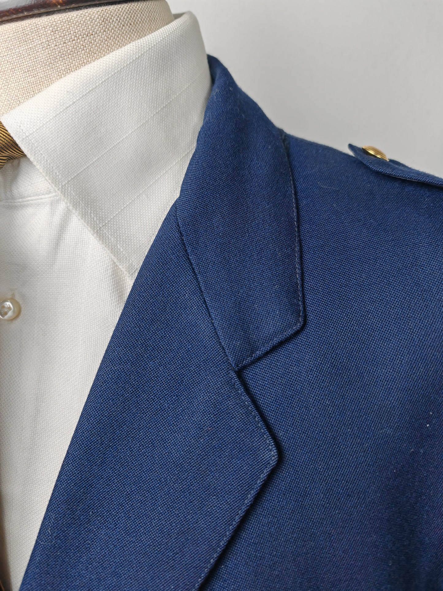 Blazer sartoriale anni '60/'70 in stile militare navy - tg. 56/58