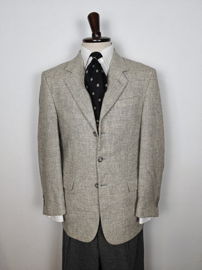 Giacca Fendi anni '90 in tweed grigio chiaro - tg. 48