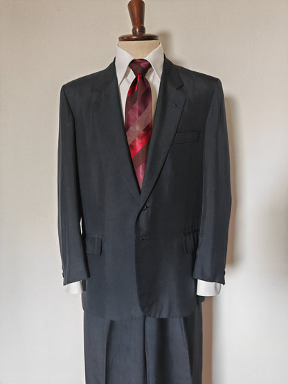 Bespoke blue summer suit (wool and silk) - size 46/48