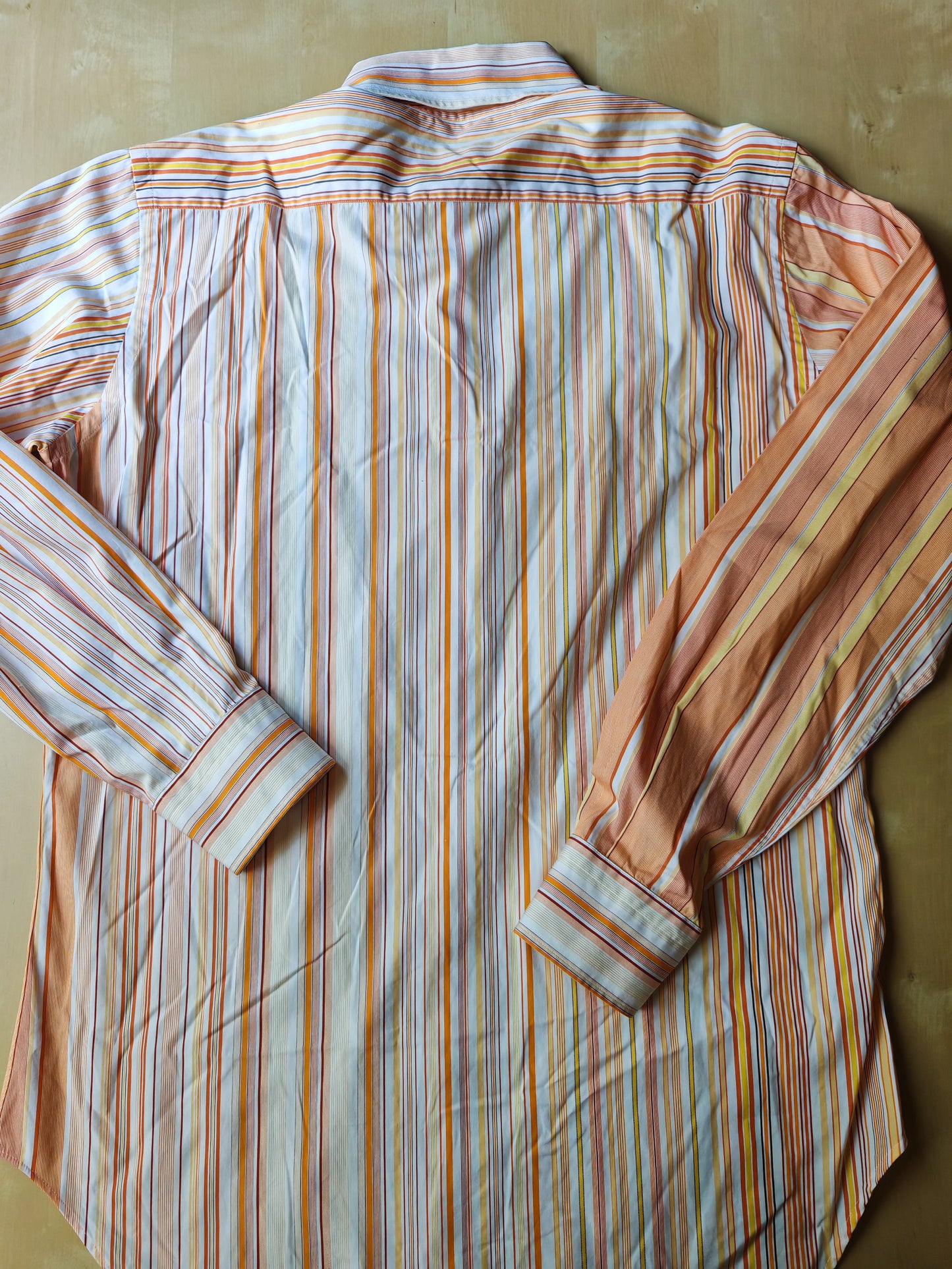 Camicia Etro righe pesca - tg. M (collo 40)