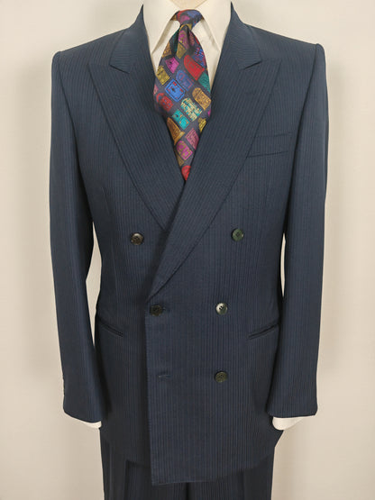 Completo doppiopetto blu Canali anni '80 - tg. 46/48