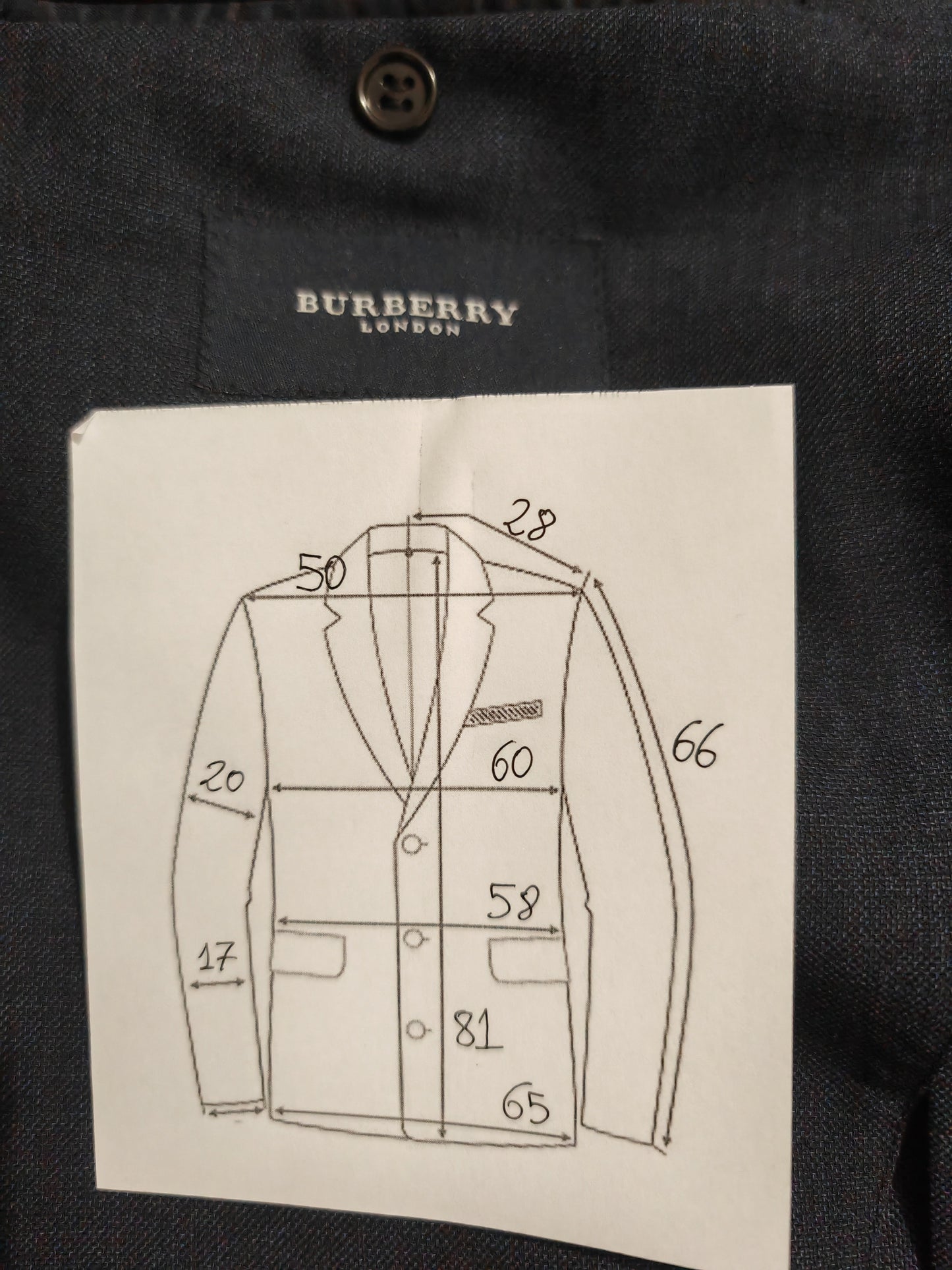 Giacca estiva Burberry in tela di lana (nuova) - tg. 56