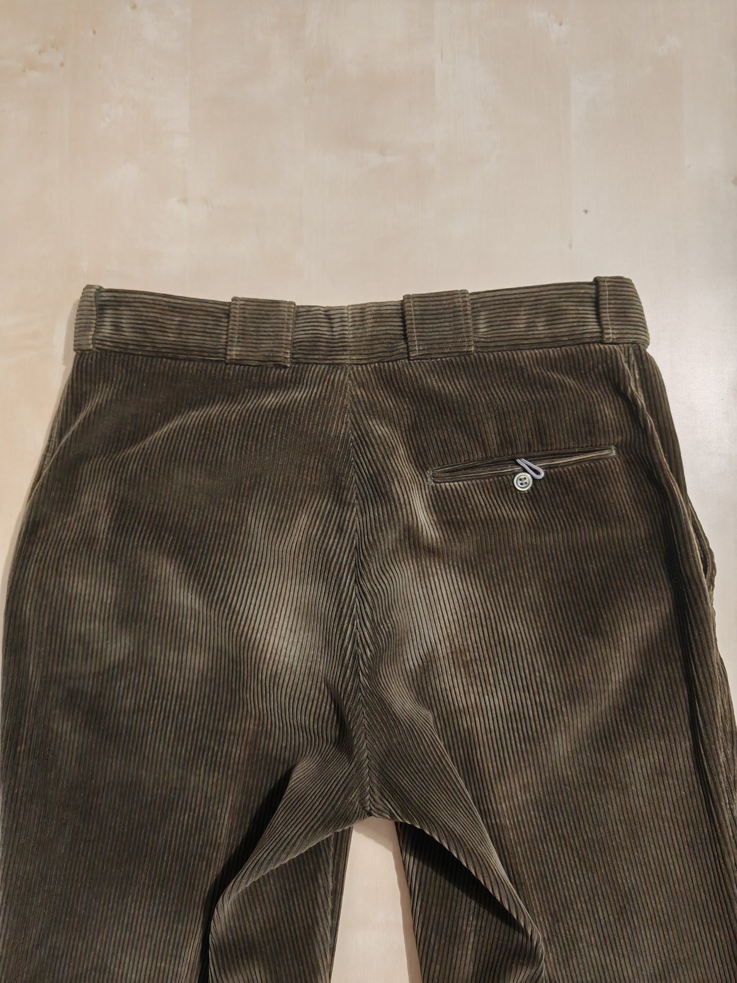 Pantalone Barbour anni '90 in velluto a coste verde - tg. 34 (=48)