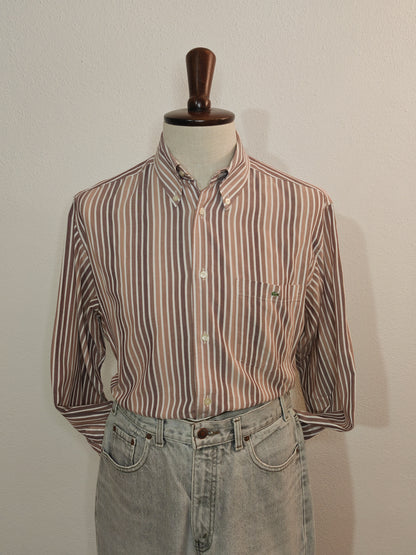 Camicia Lacoste a righe con taschino - tg. 41 (L)