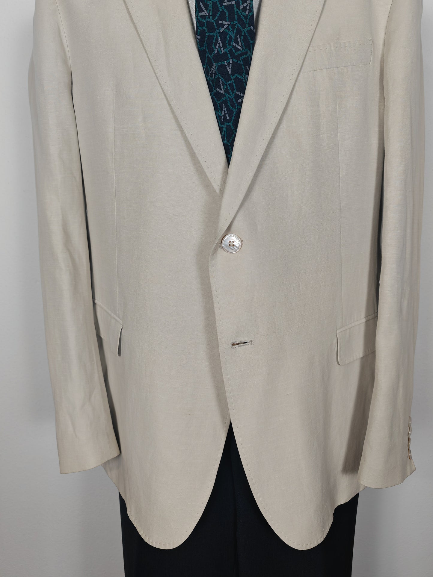 Giacca Armani Collezioni in seta e lino color avorio - tg. 52/54