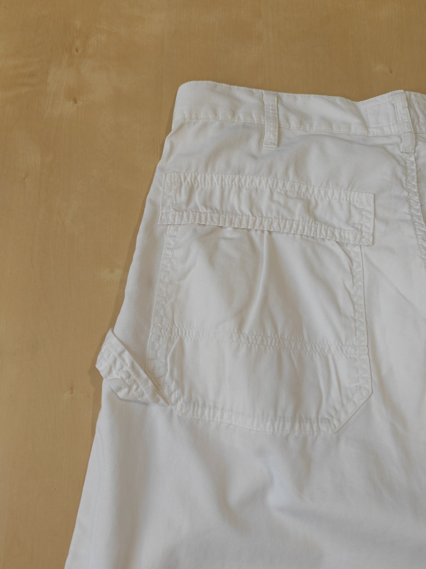 Pantalone bianco Armani Jeans anni '90 dettagli workwear - tg. 48