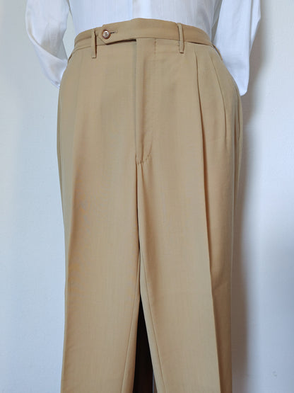 Fresco wool trousers, cream colour - size 54