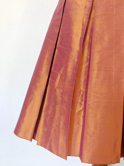 Max & Co., 100% silk pleated skirt