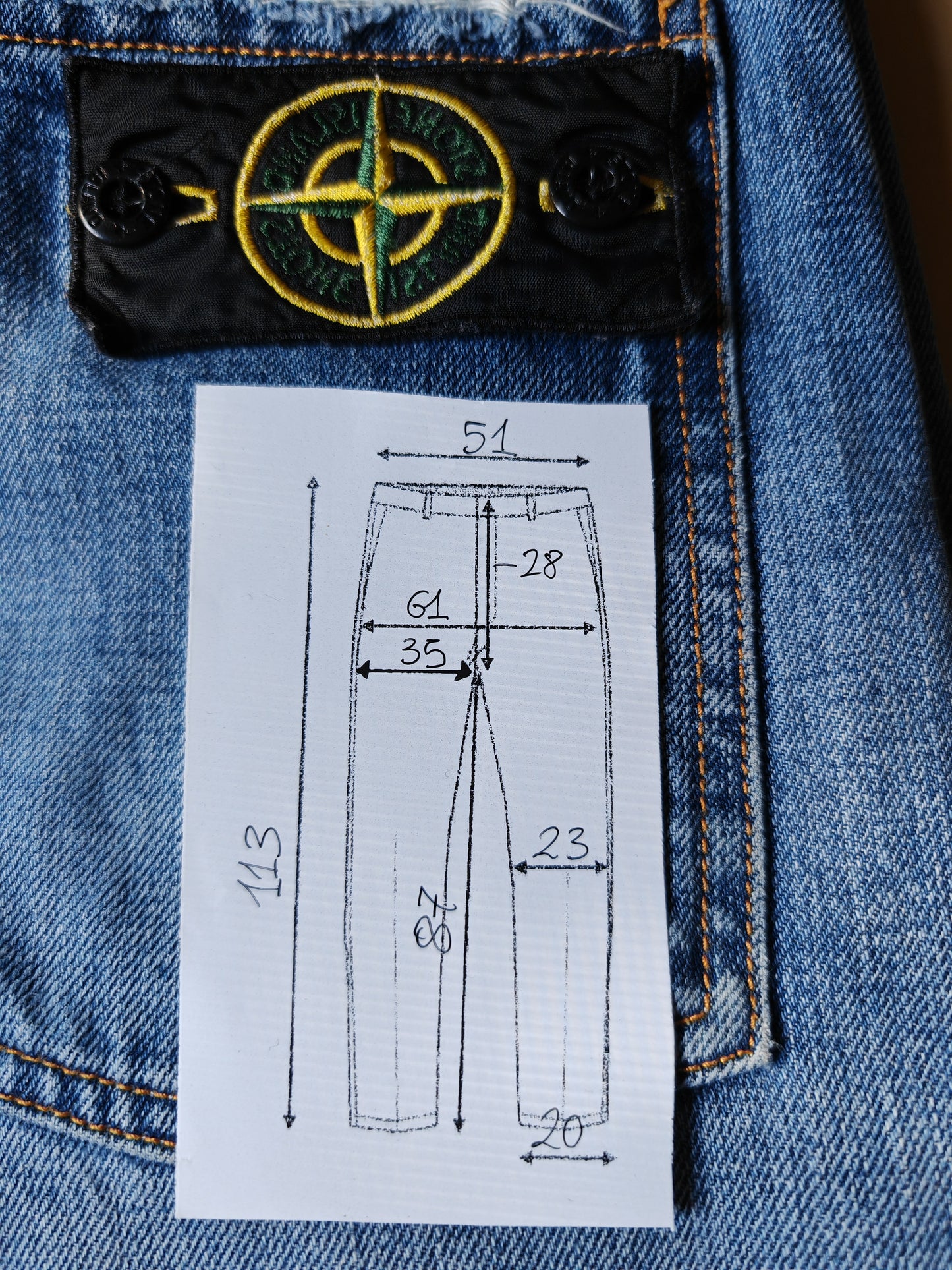 Jeans Stone Island primi anni 2000 - W38