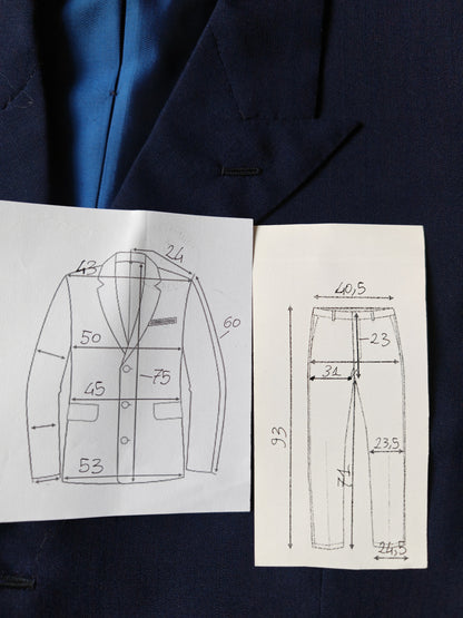 Completo sartoriale anni '60/'70 in stile rétro - tg. 44
