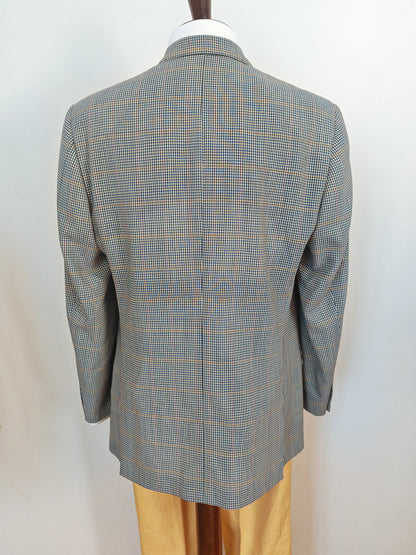 Giacca Pierre Cardin anni '80 chek in tela frescolana - tg. 50/52