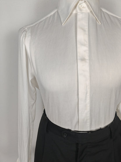 Camicia Finamore Napoli con polsino francese - tg. S collo 38