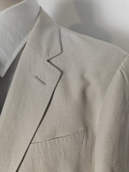 Giacca Armani Collezioni in seta e lino color avorio - tg. 52/54