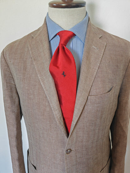 Giacca Corneliani 100% lino herringbone - tg. 50